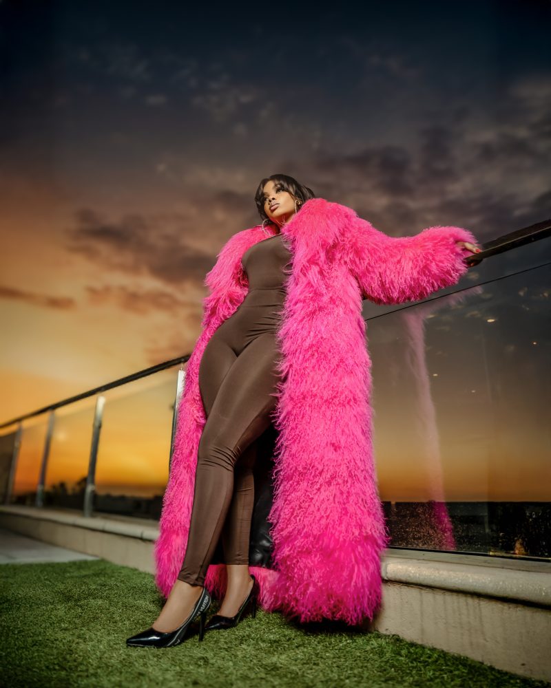 High quality Mongolian lamb fur long coat