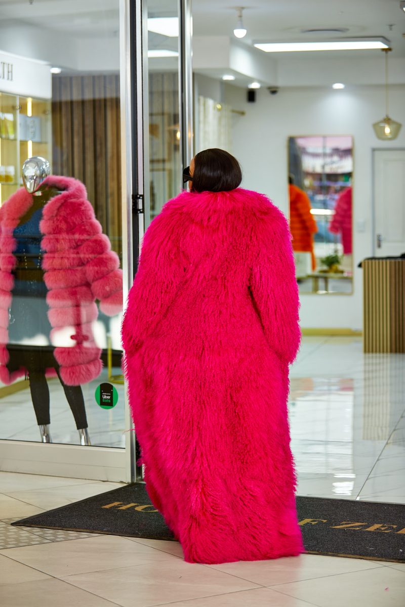High quality Mongolian lamb fur long coat - Image 2