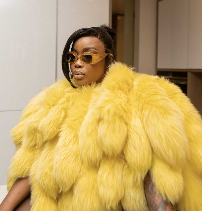 Tail Lemon Real Fox Fur