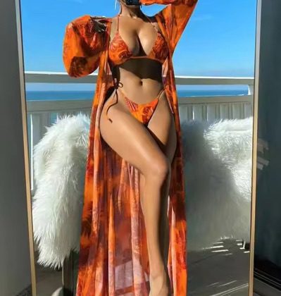 Burnt Orange 3 piece with CoverUp