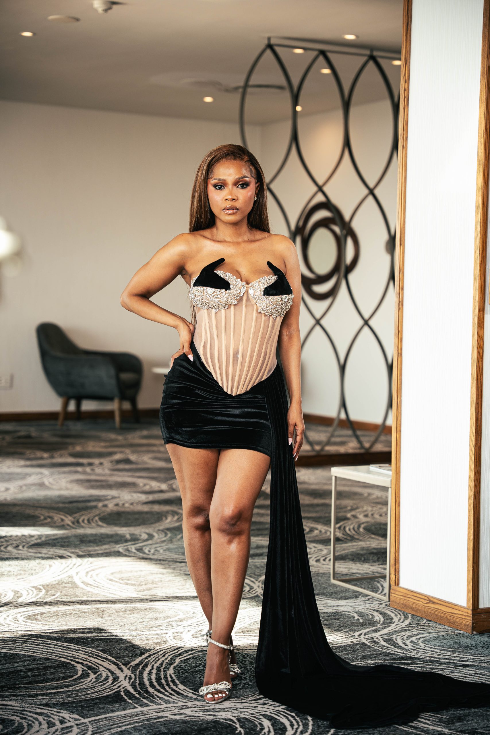 Velvet Diamond mini cocktail dress - Image 3