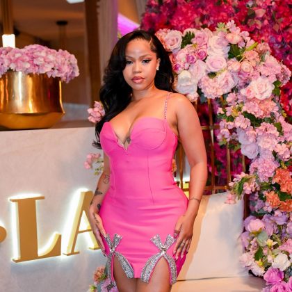 Pink bandage mini dress