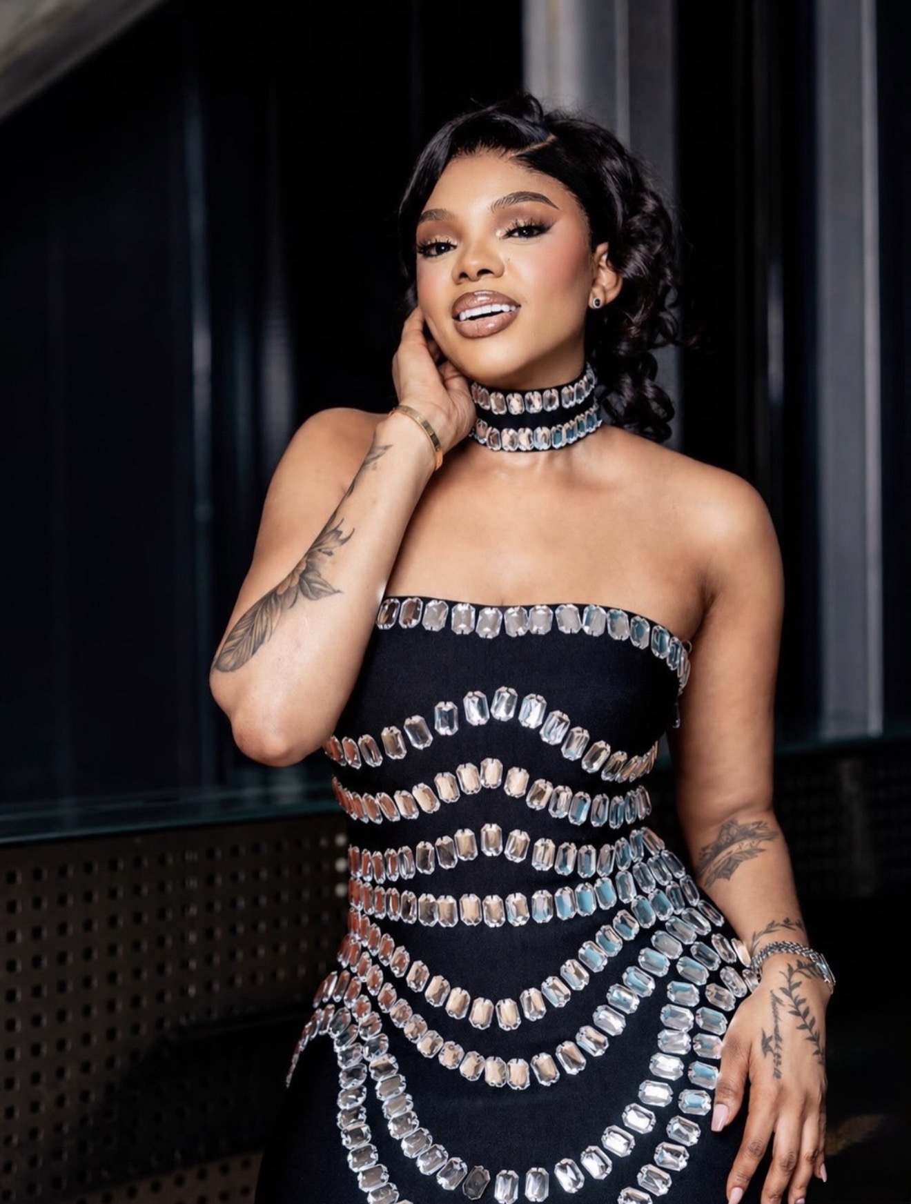 The Crystal Cascade Bandage Dress - Image 2