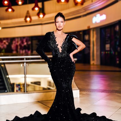 Midnight Sovereign Black Couture Mermaid Evening