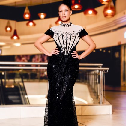 Midnight Monarch Evening Dress